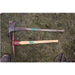 Fireman's Axe and a Prospector's Pick