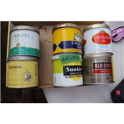 Flat with 6 Tobacco Tins