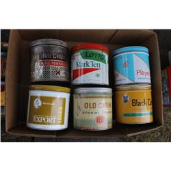 Flat with 6 Tobacco Tins