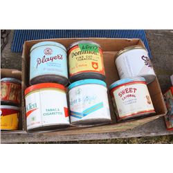 Flat with 6 Tobacco Tins