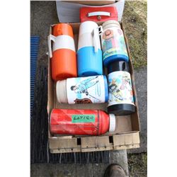 Flat with Children's Thermoses (6)