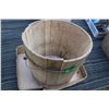Image 1 : Wooden Slatted Pail with Handle
