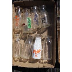 Flat with Half Pint Bottles (8)