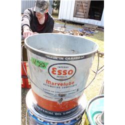 Esso Marvel Lube Grease Pail