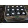 Image 1 : Twelve Milk Bottles - in a Wooden Milk Crate