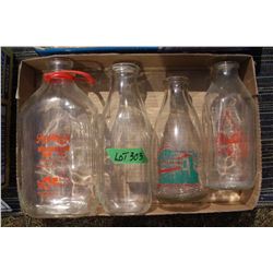 Collection of Milk Bottles (4)