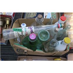 Box with Vintage Bottles