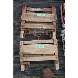 Two Sets of Washing Machine Wringers