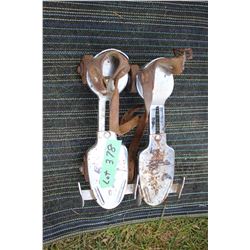 Pair of Roller Skates with Metal Wheels