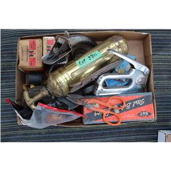 Flat with Brass Fire Extinguishers, Conveyor Belt Lacing, International Harvester Parts, a Damper an