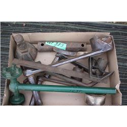 Flat with Barrel Bung Opener, Chalk Line and Cranks for Various Engines, etc.