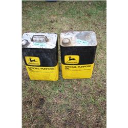 John Deere Special Purpose Oil Tins (2)