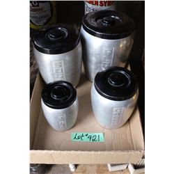 Aluminum Cannister Set (4 pcs)