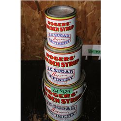 Rogers Golden Syrup Tins (3)