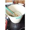 Image 1 : Enamel Water Pail and Dipper