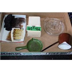 Flat with Match Box Holder, Juicer, Melt Pot and Hair Combs