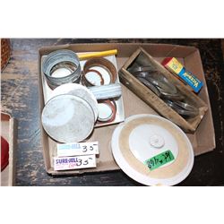 Flat with a Variety of Lids for Sealers and Canning Jars