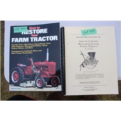 Tractor Restoration Book & a McCormick Deering Potato Planter Manual