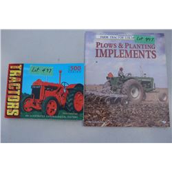 Two Books - One is on Tractors and the other is Plows & Planting Implements