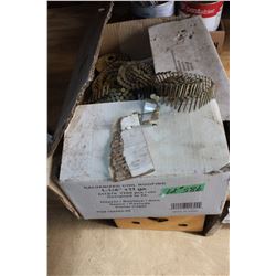Box of Galvanized Coil Roofing Nails
