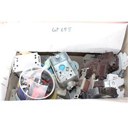 Boxes (2)  with Electrical Fittings and Supplies