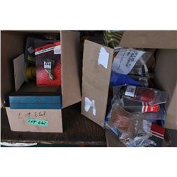 2 Boxes - 1 with  Color Coded, Coated Wire, Dynaline  O Rings & (1) with Clearance and Tail Lights, 