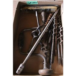 Flat with a Brace and Wood Bits (13), an Extension and 2 Levels