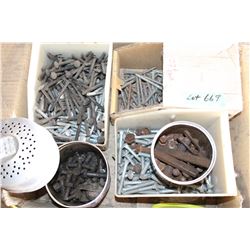 Box with Bolts and Screws  (New and Used)