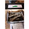 Image 1 : Box with Wrenches, Plow Bolts, Misc. Bolts and (2) Adjustable Wrenches