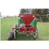 Image 5 : Horse Drawn Wagon (John Deere Colors) with Ground Driven McCormick Fertilizer Spreader