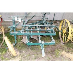 Horse Drawn P & O McCormick Deering 3 Bottom Gang Plow - with Pull