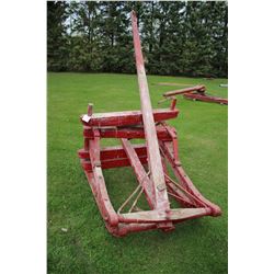 Horse Drawn Bob Sleigh with Log Bunks and Pull