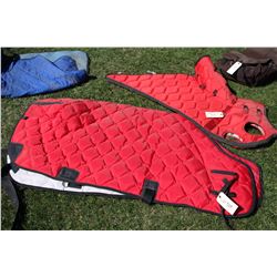 Winter Horse Blanket with Hood (Red)