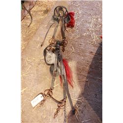 Draft Horse Bridles - Both with Straight Bits