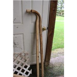Pair of Handles for a Walk-Behind Plow or Cultivator