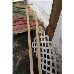 Pair of Handles for a Walk-Behind Plow or Cultivator