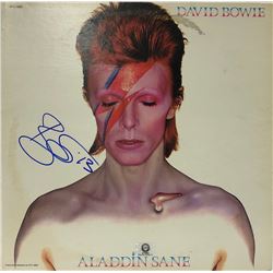 Signed David Bowie "Aladdin Sane" Album Cover