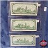 Image 2 : Canada $1 Bills 1967 - Sheet of 3 Varieties: S/N#FP8714460 & No S/N# & Replacement S/N#*BM1665925