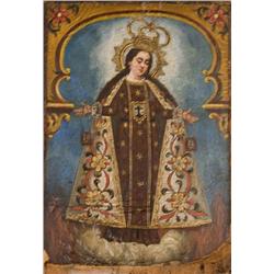 Mexican Retablo. 19th Century.