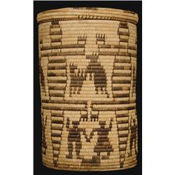 Papago Indian Lidded Basket.