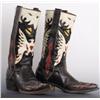 Image 1 : Fancy Eagle Design Cowboy Boots.