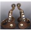 Image 1 : Kenneth Welling Inlaid Silver Spurs