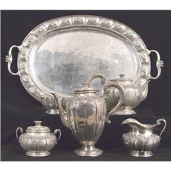 Mexican Silver-plated Tea Service.