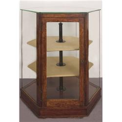 Six Sided Antique Display Case.