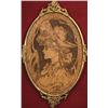 Image 1 : Antique Pyrograph on Wood. 
