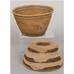 Two NW Coast and California Baskets