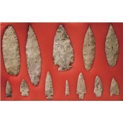 Arrowheads, Spear Points, Stone Hooks