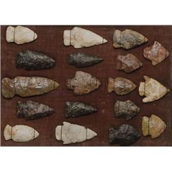  64 Arrowheads various types materials