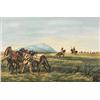 Image 1 : Currier & Ives Hand-tinted Print.