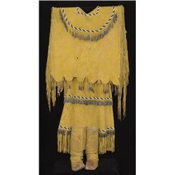 Apache Dress with Moccasins.